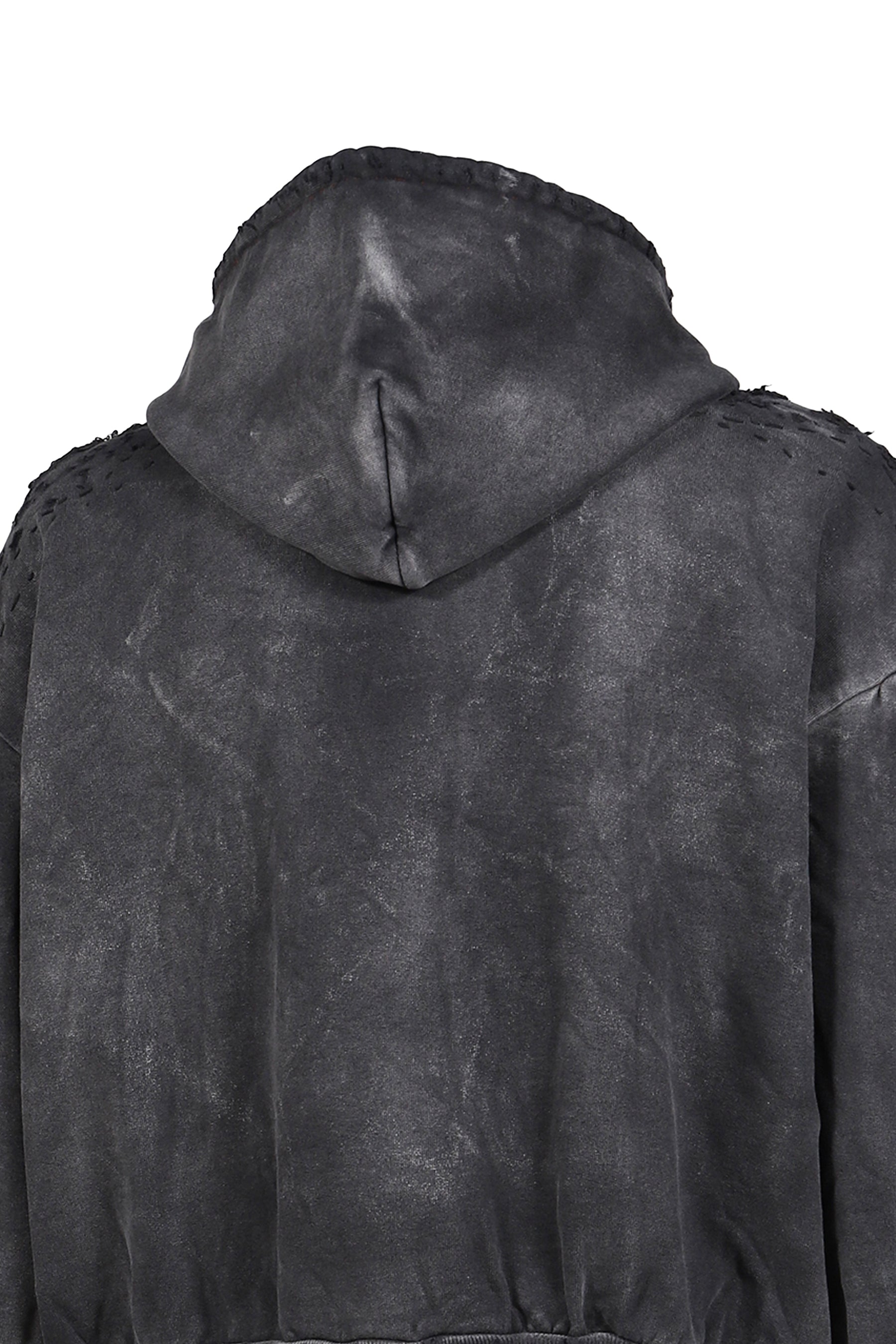 DESTROYED BLOSON HOODIE (EXCLUSIVE) / BLK