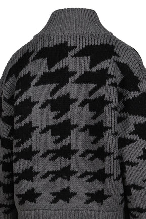 HOUND'S TOOTH STAR COWICHAN / GRY 