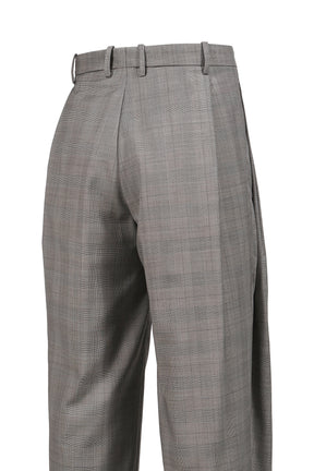 FRESH WOOL CHECK TROUSERS / BRW CHECK