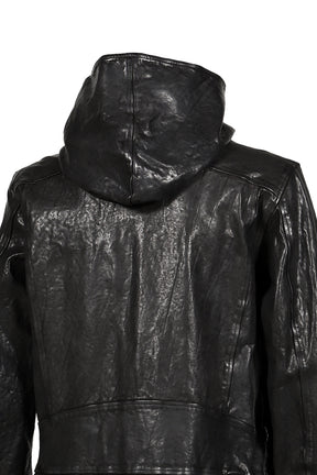 BACKLASH HOODED RIDERS JACKET / BLK