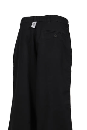 WOLLEN TWILL BLACK NEW TAILORED PANTS / BLK