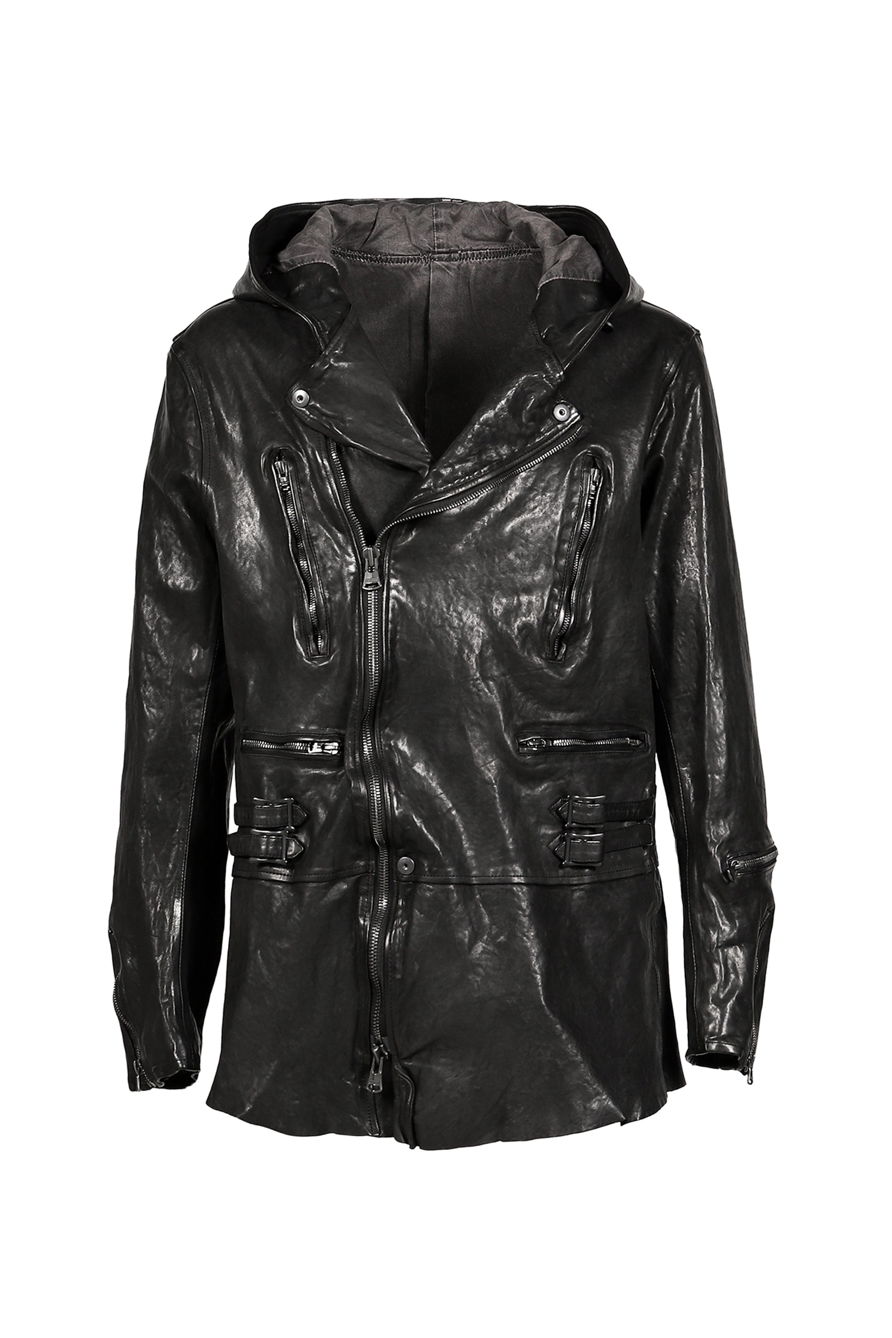 BACKLASH HOODED RIDERS JACKET / BLK