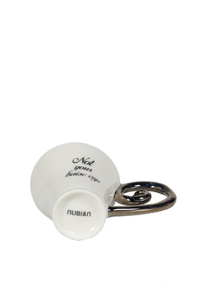 NOT YOUR BASIC MUG PLATINUM / WHT