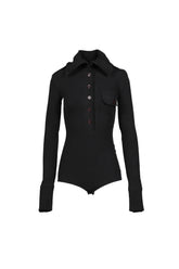 HIGH COLLAR BODYSUIT / BLK