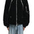 HOODED BOMBER JACKET / BLK