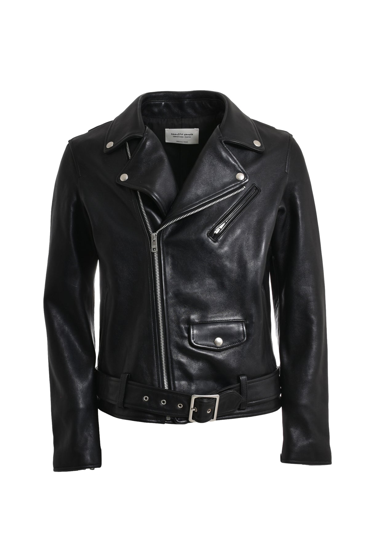 VINTAGE LEATHER THE/A RIDERS JACKET / BLK