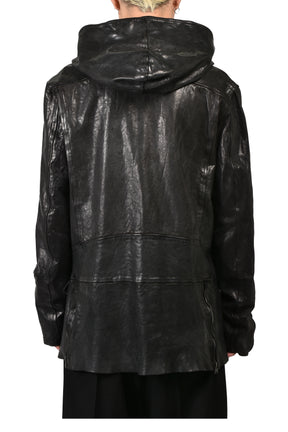 BACKLASH HOODED RIDERS JACKET / BLK