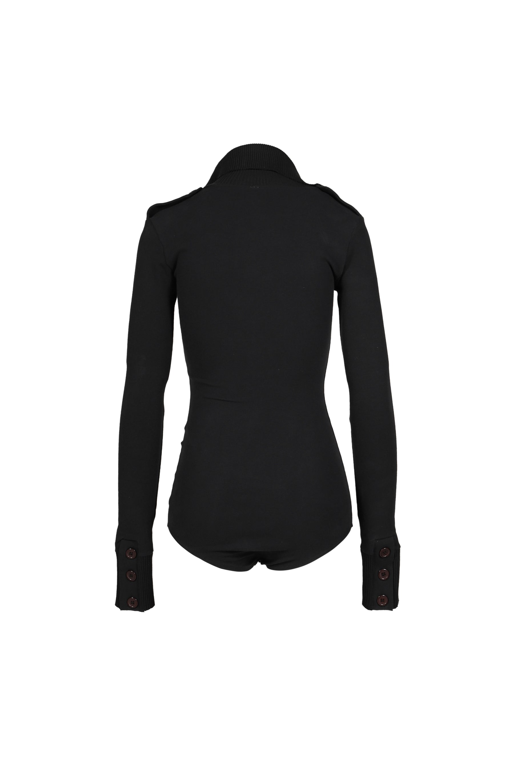 HIGH COLLAR BODYSUIT / BLK
