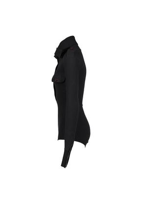HIGH COLLAR BODYSUIT / BLK