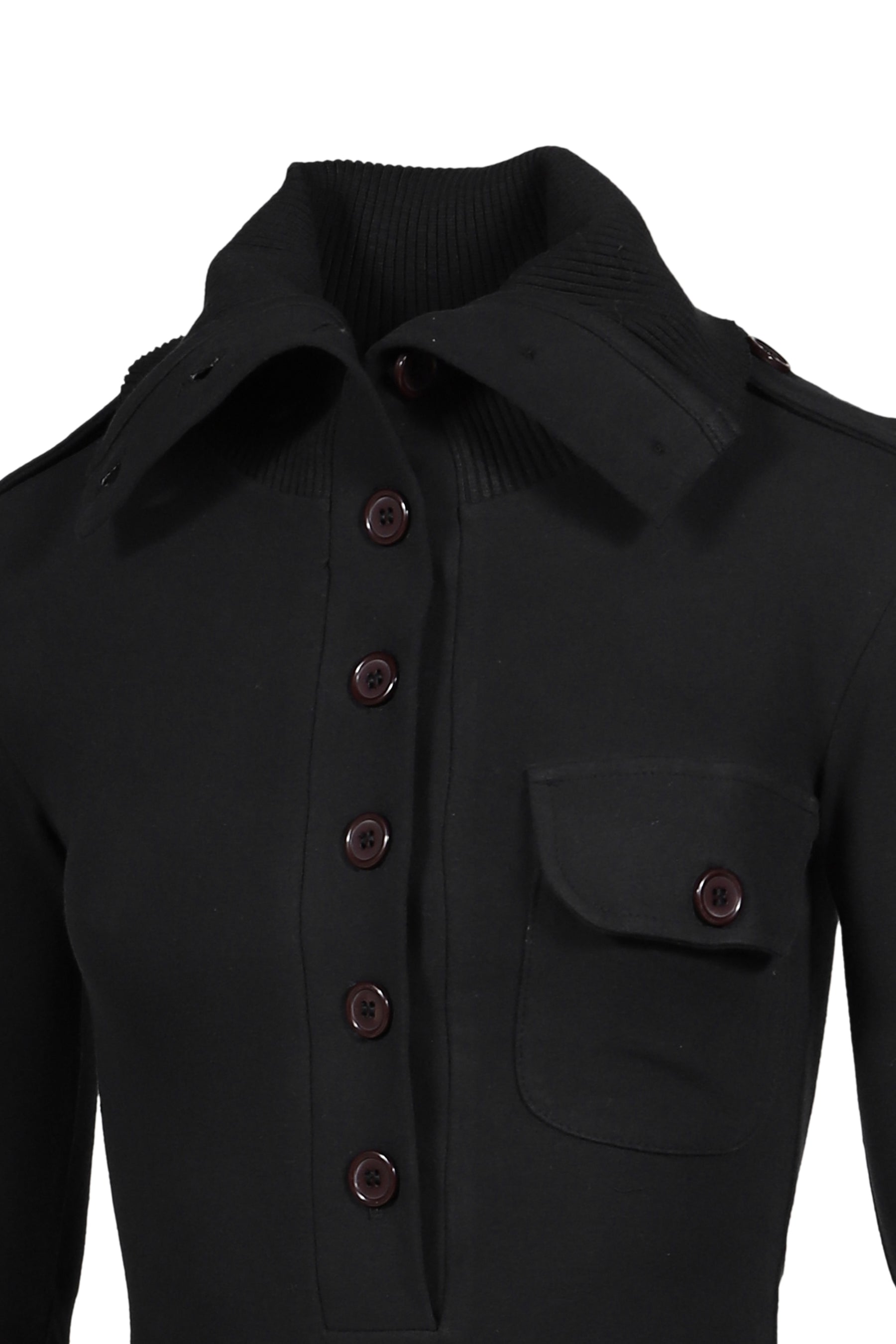 HIGH COLLAR BODYSUIT / BLK