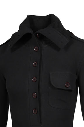 HIGH COLLAR BODYSUIT / BLK