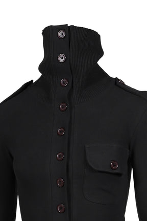 HIGH COLLAR BODYSUIT / BLK