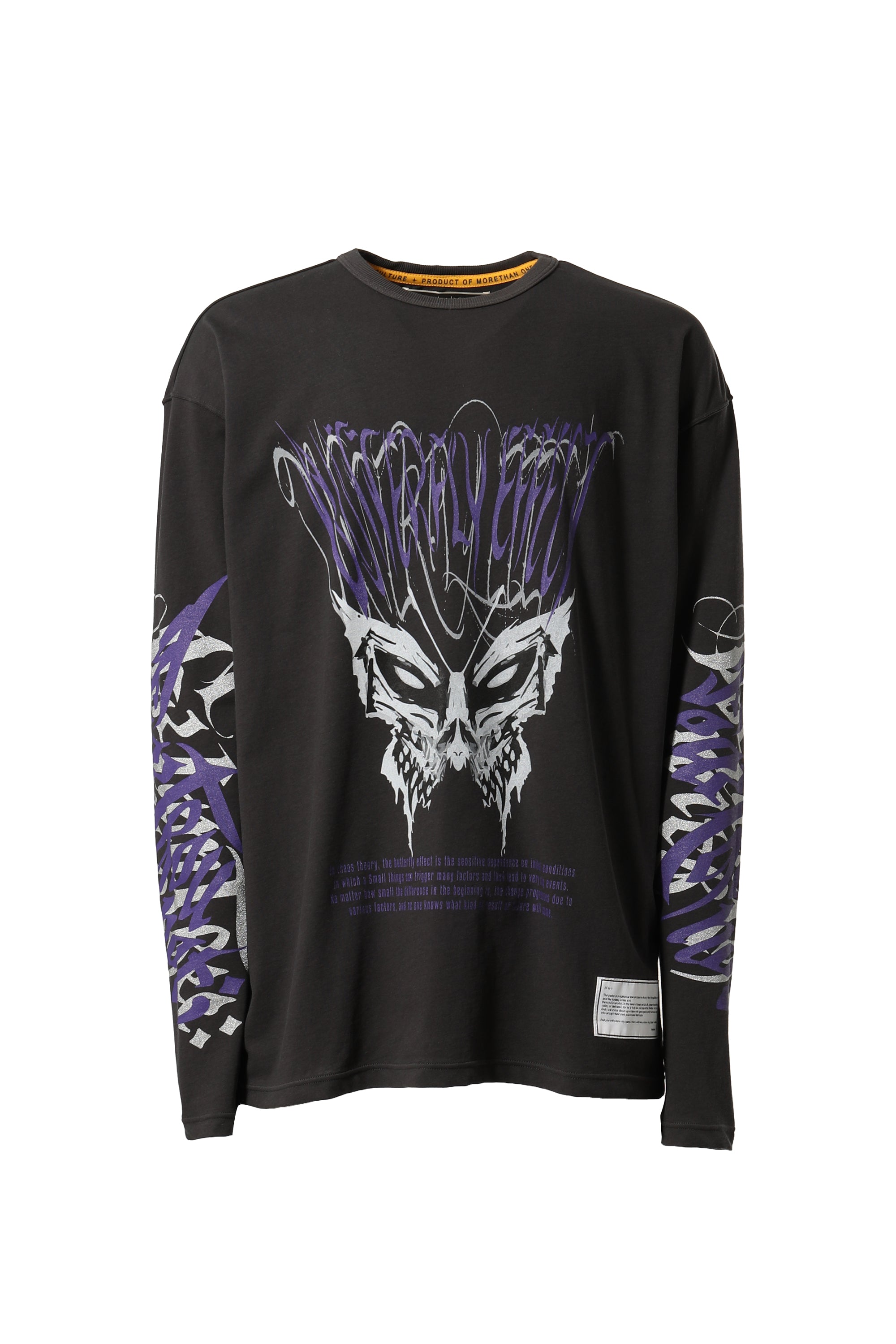 beauty beast FW23 “BUTTERFLY EFFECT” L/S TEE / D.GRY