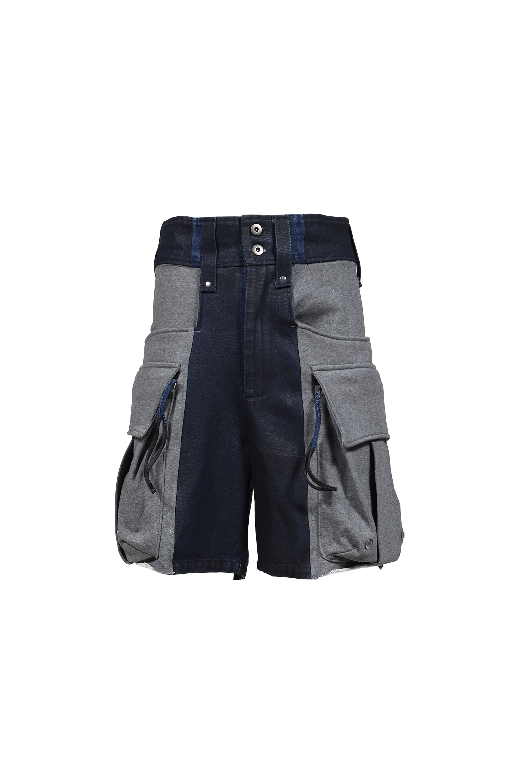 COMBAT SHORT JERSEY & DENIM / BLU GRY