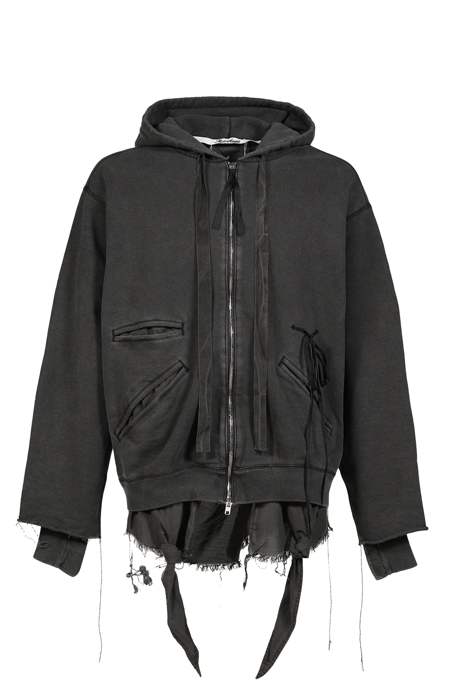 ZIP UP HOODIE / BLACK