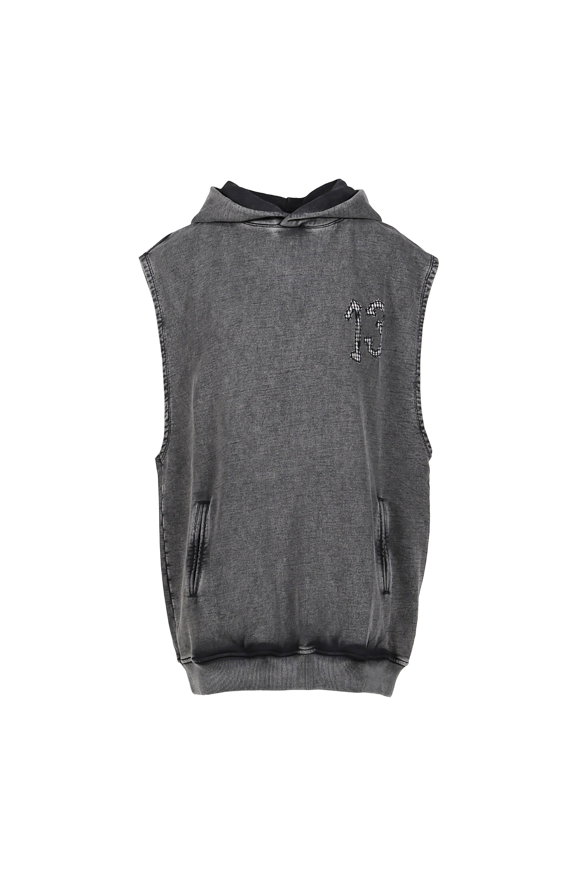 AVAVAV SLEEVELESS HOODIE / GRY
