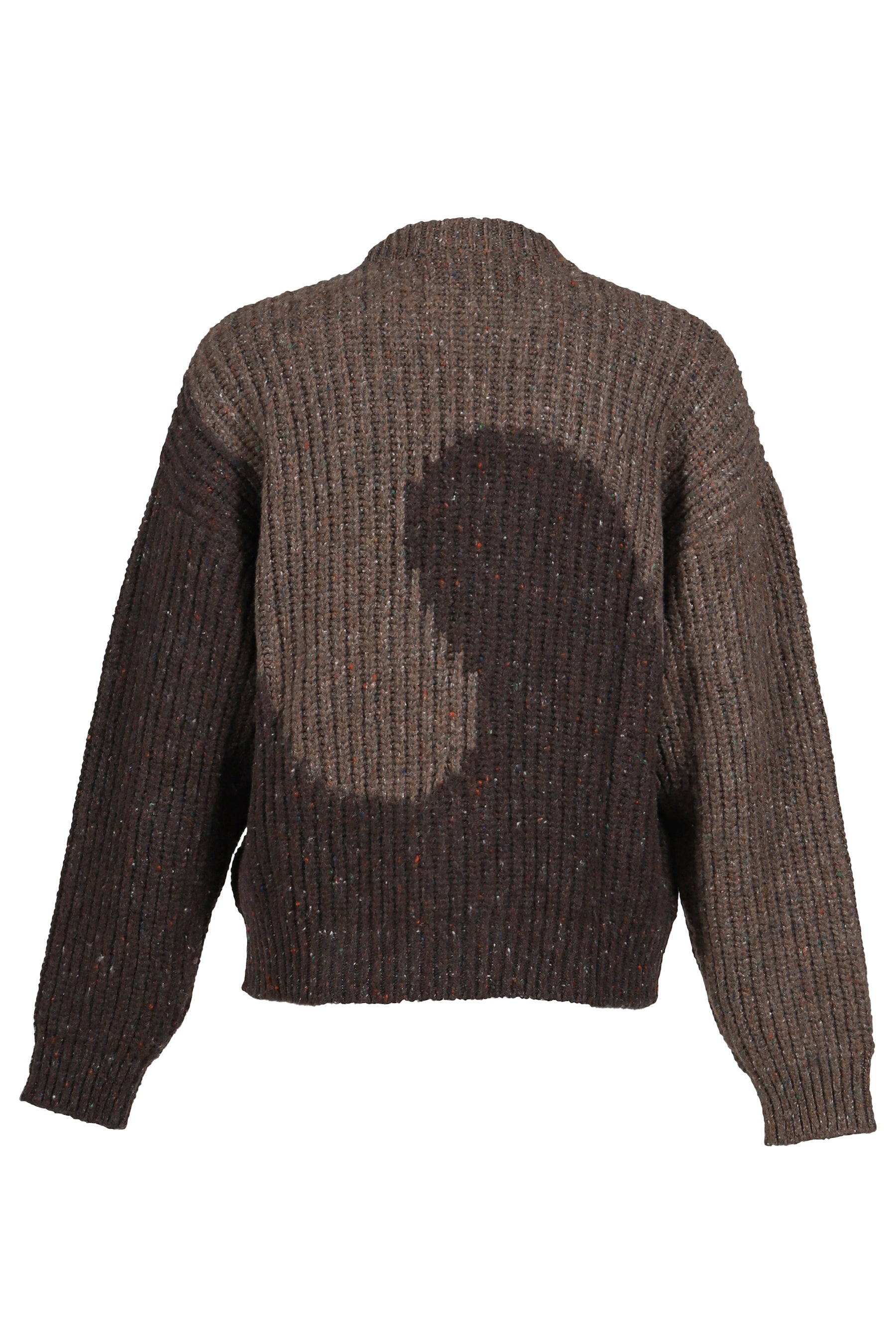 SWIRL WOOL CREWNECK KNIT / BRW
