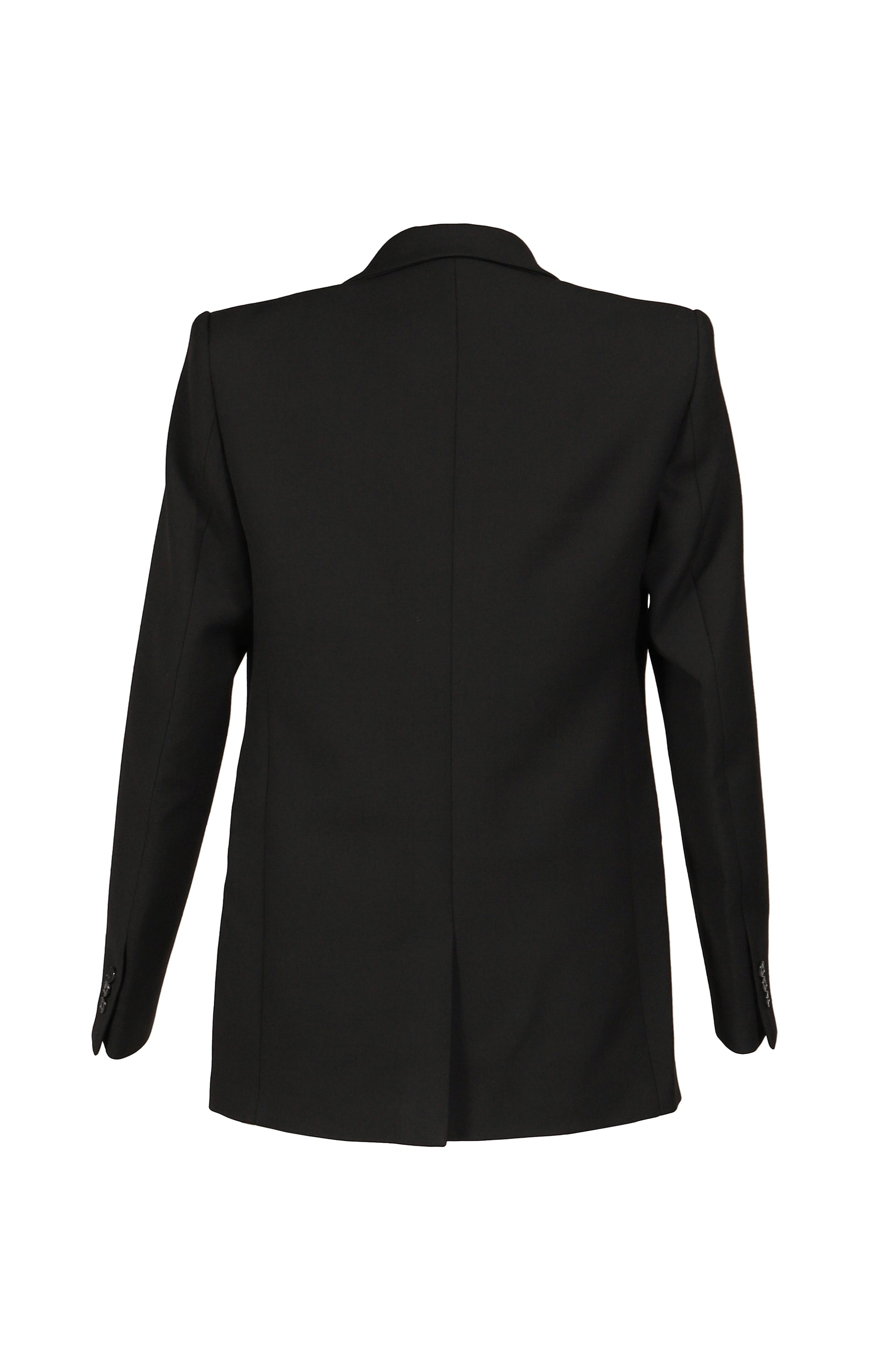 SIMPLE BREASTED BLAZER / BLK