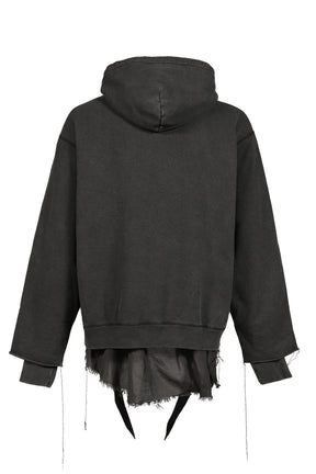 ZIP UP HOODIE / BLACK