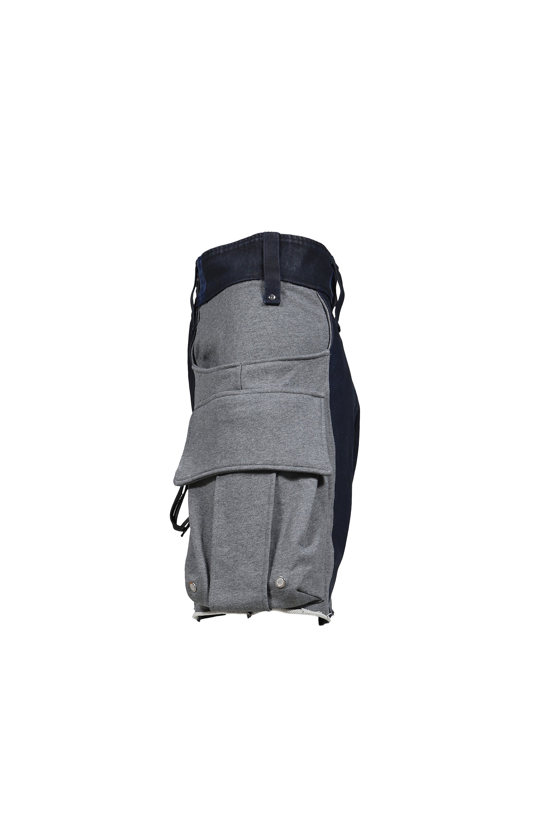 COMBAT SHORT JERSEY & DENIM / BLU GRY