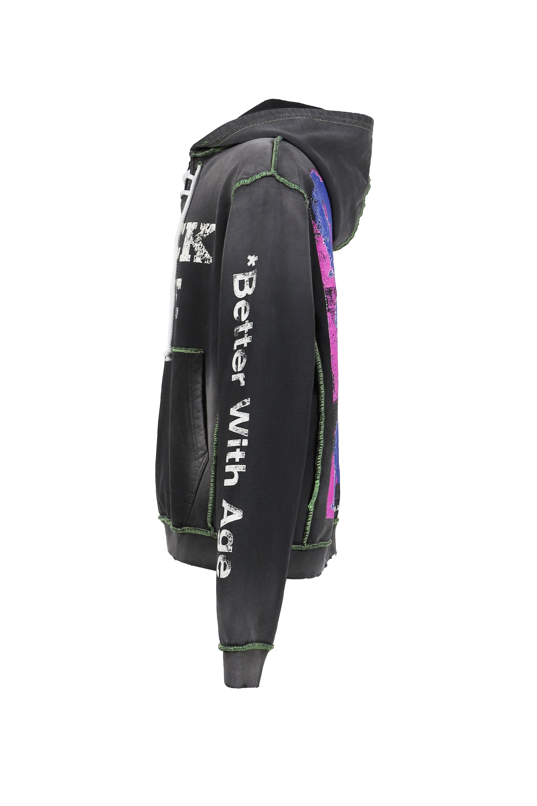 FUCK ME HOODIE / FADED BLACK