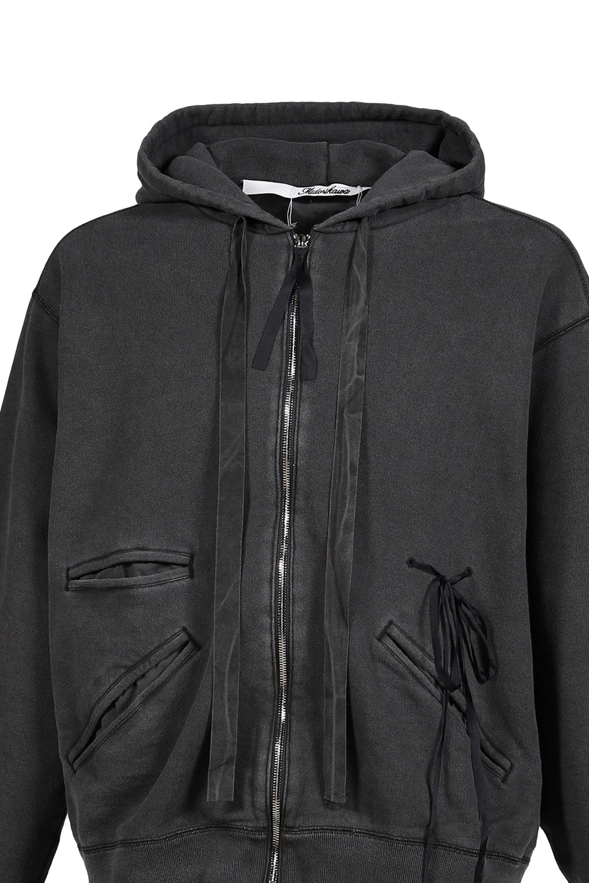 ZIP UP HOODIE / BLACK