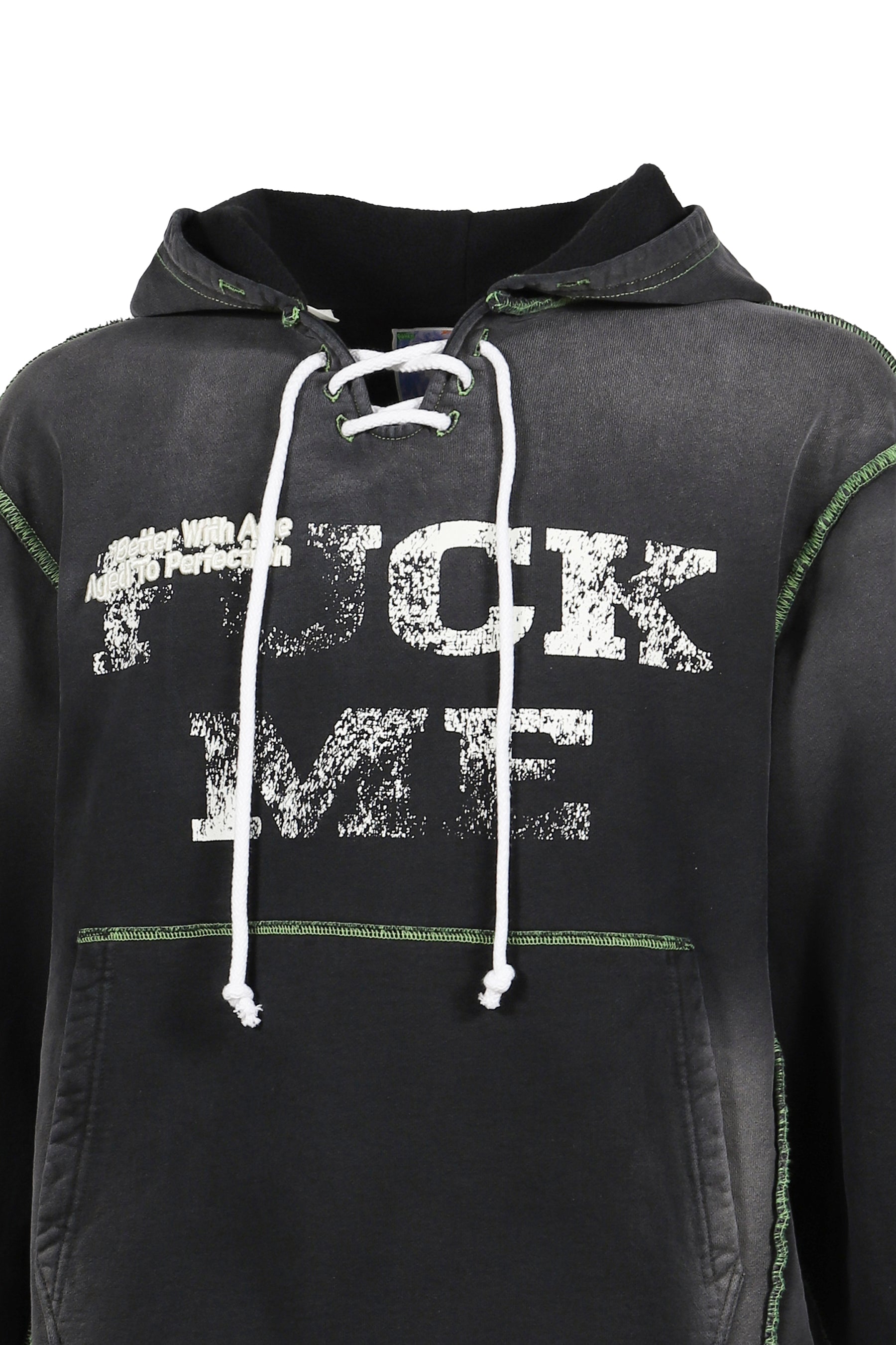 FUCK ME HOODIE / FADED BLACK