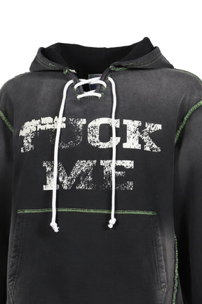 FUCK ME HOODIE / FADED BLACK