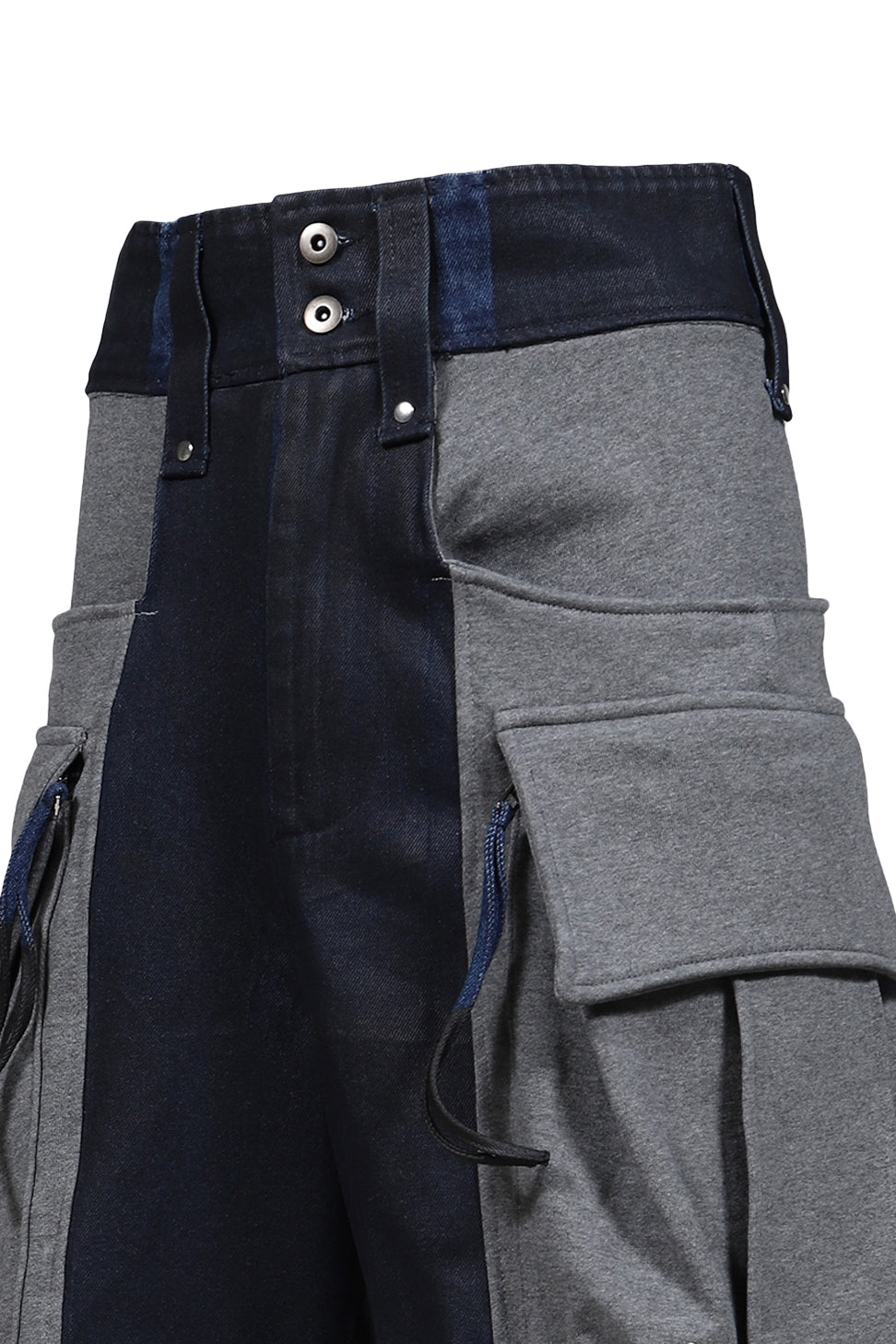 COMBAT SHORT JERSEY & DENIM / BLU GRY
