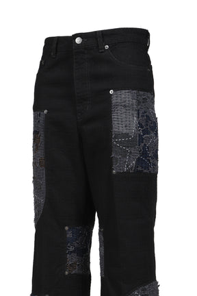 DEAR BORO TUXEDO PANTS / BLK