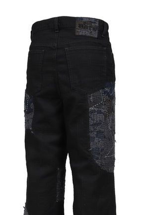 DEAR BORO TUXEDO PANTS / BLK