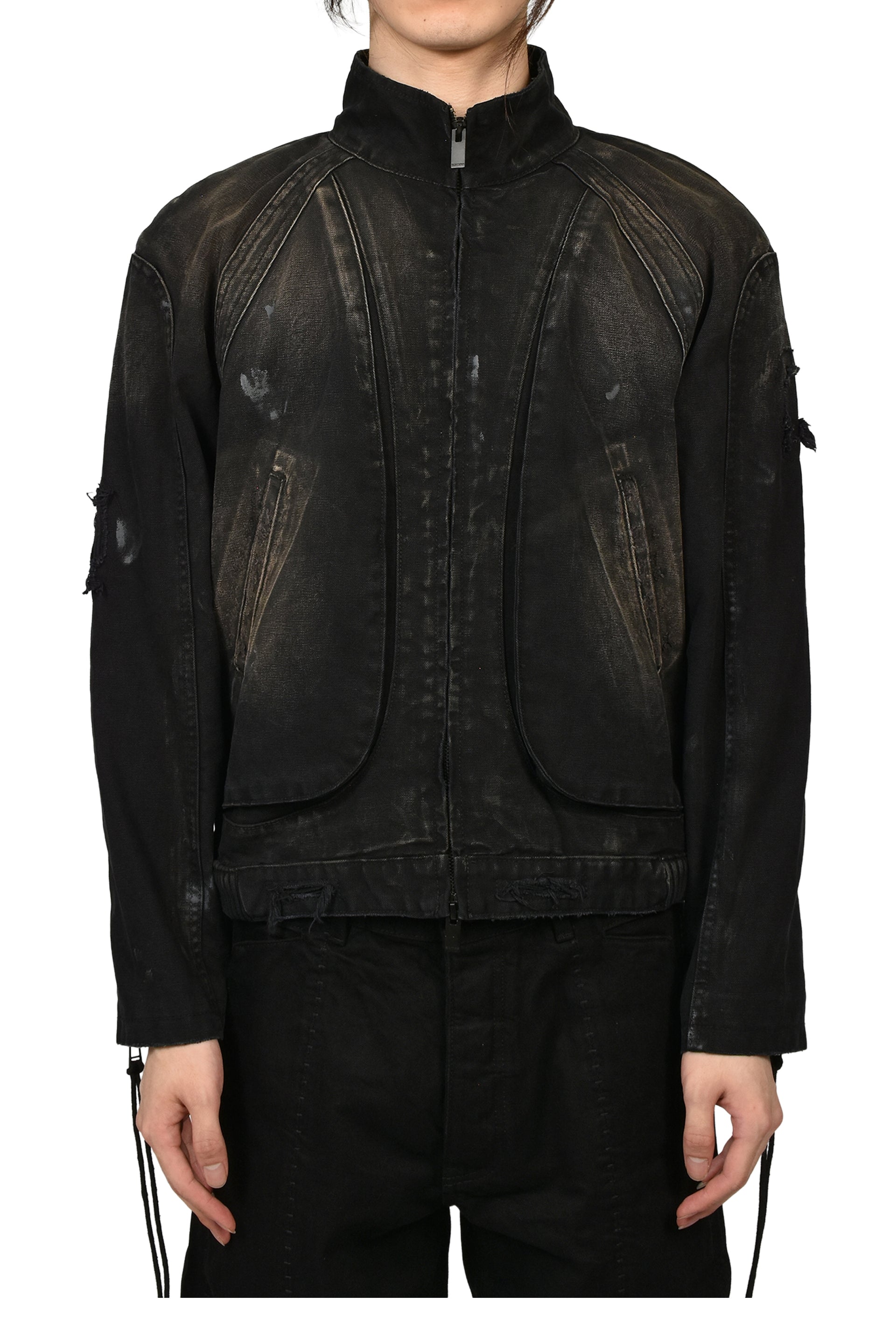 PULMO BLOUSON REPAIRED / BLK