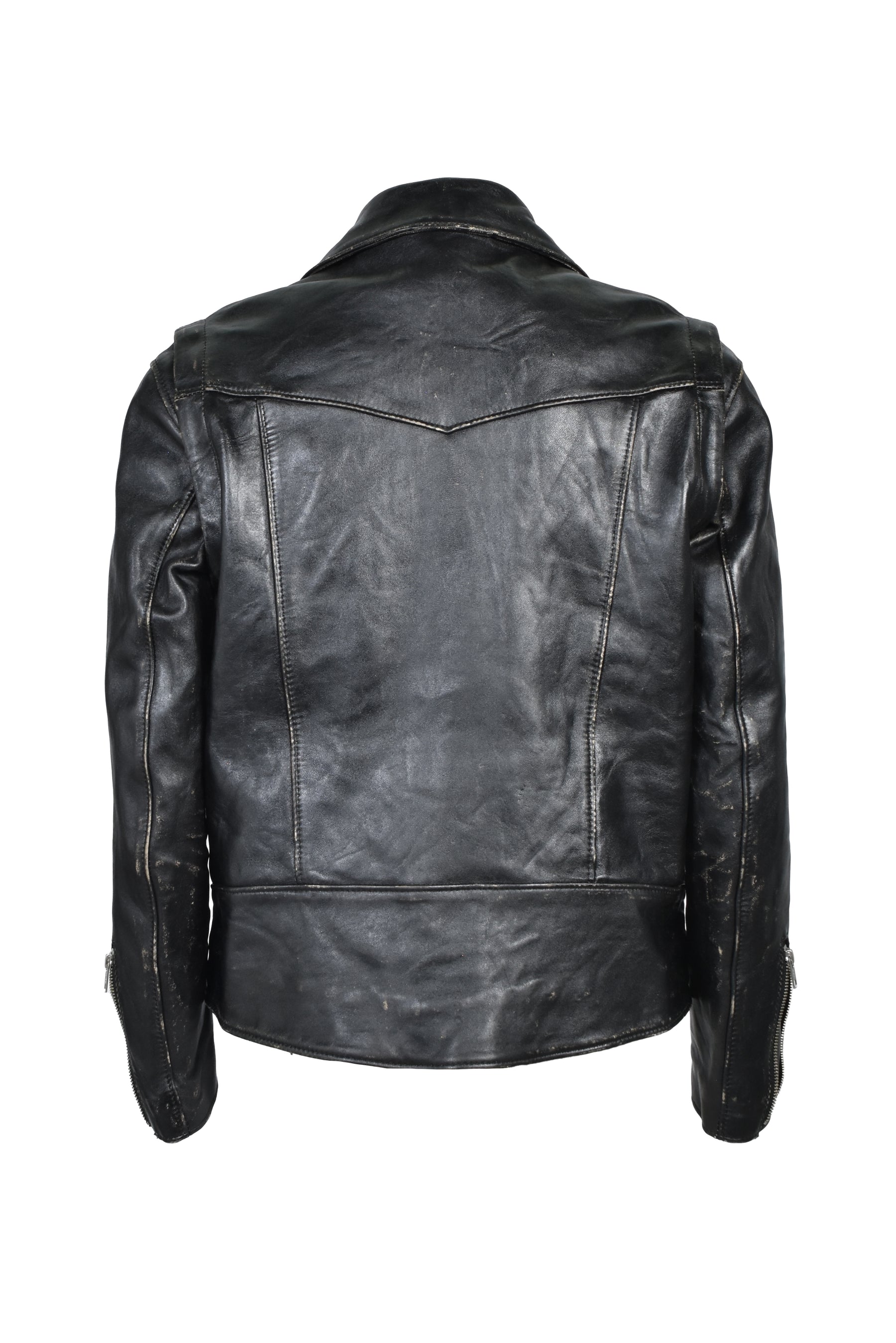LEATHER JACKET / BLK