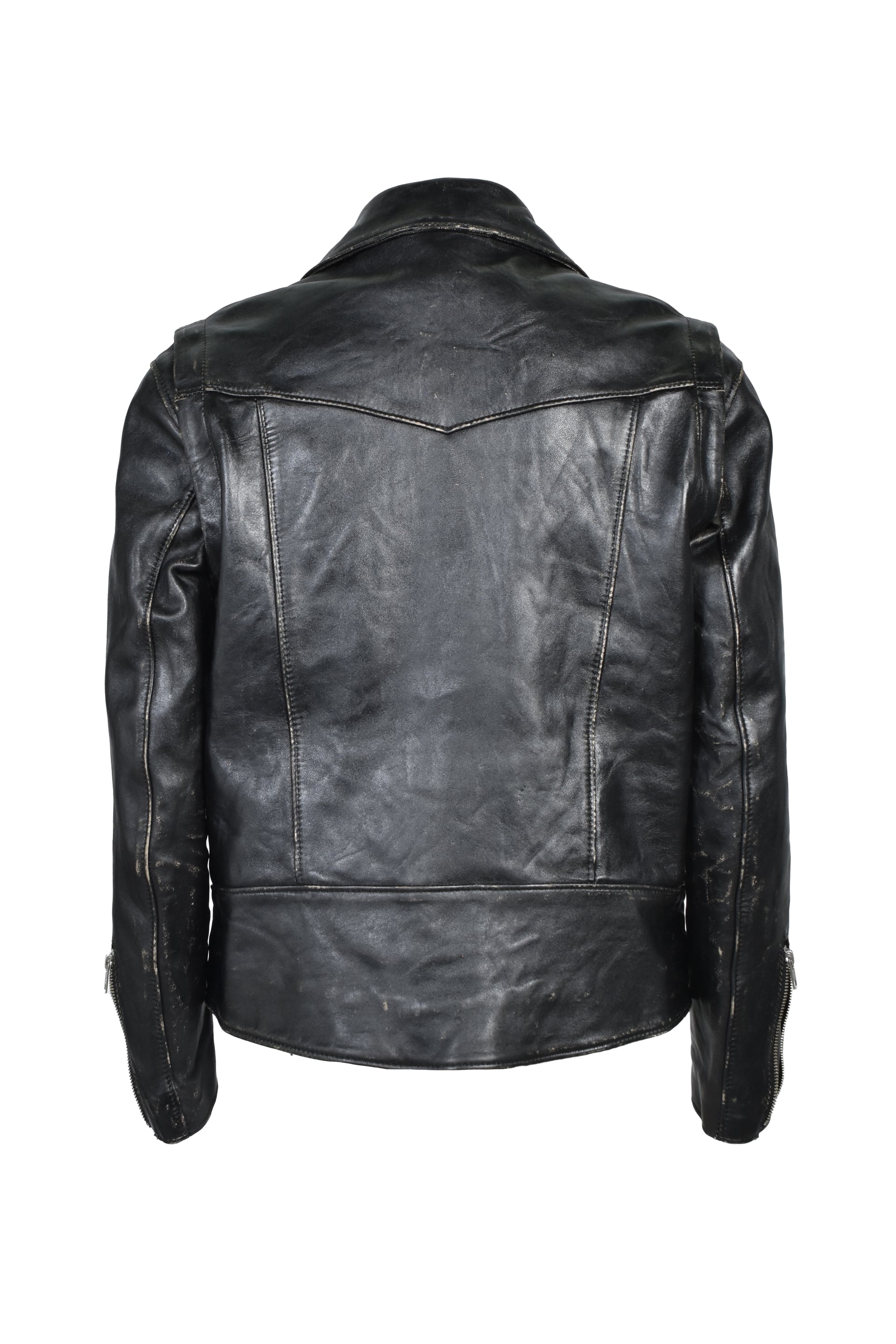LEATHER JACKET / BLK