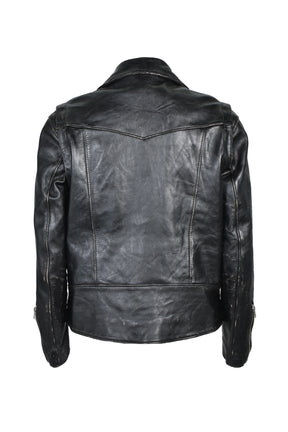 LEATHER JACKET / BLK