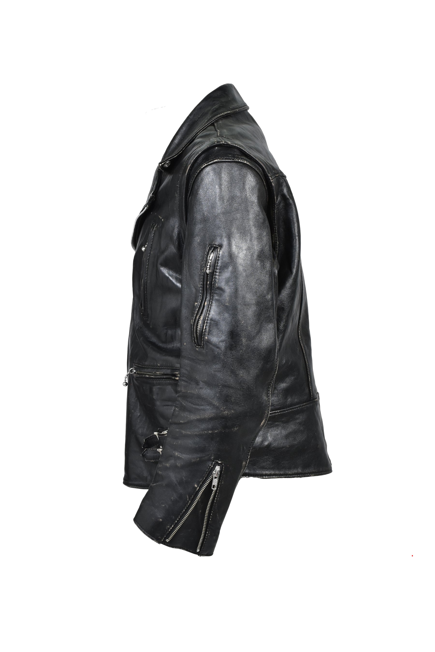 LEATHER JACKET / BLK