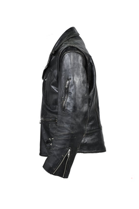 LEATHER JACKET / BLK