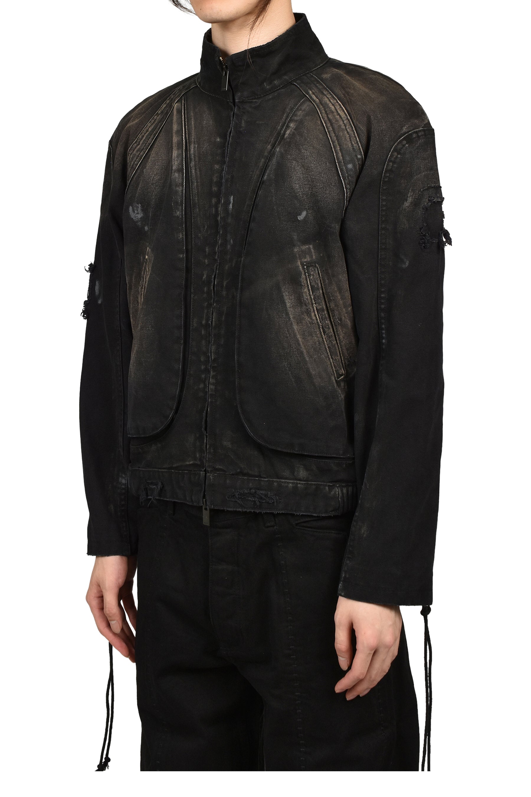 PULMO BLOUSON REPAIRED / BLK