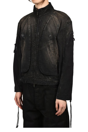 PULMO BLOUSON REPAIRED / BLK