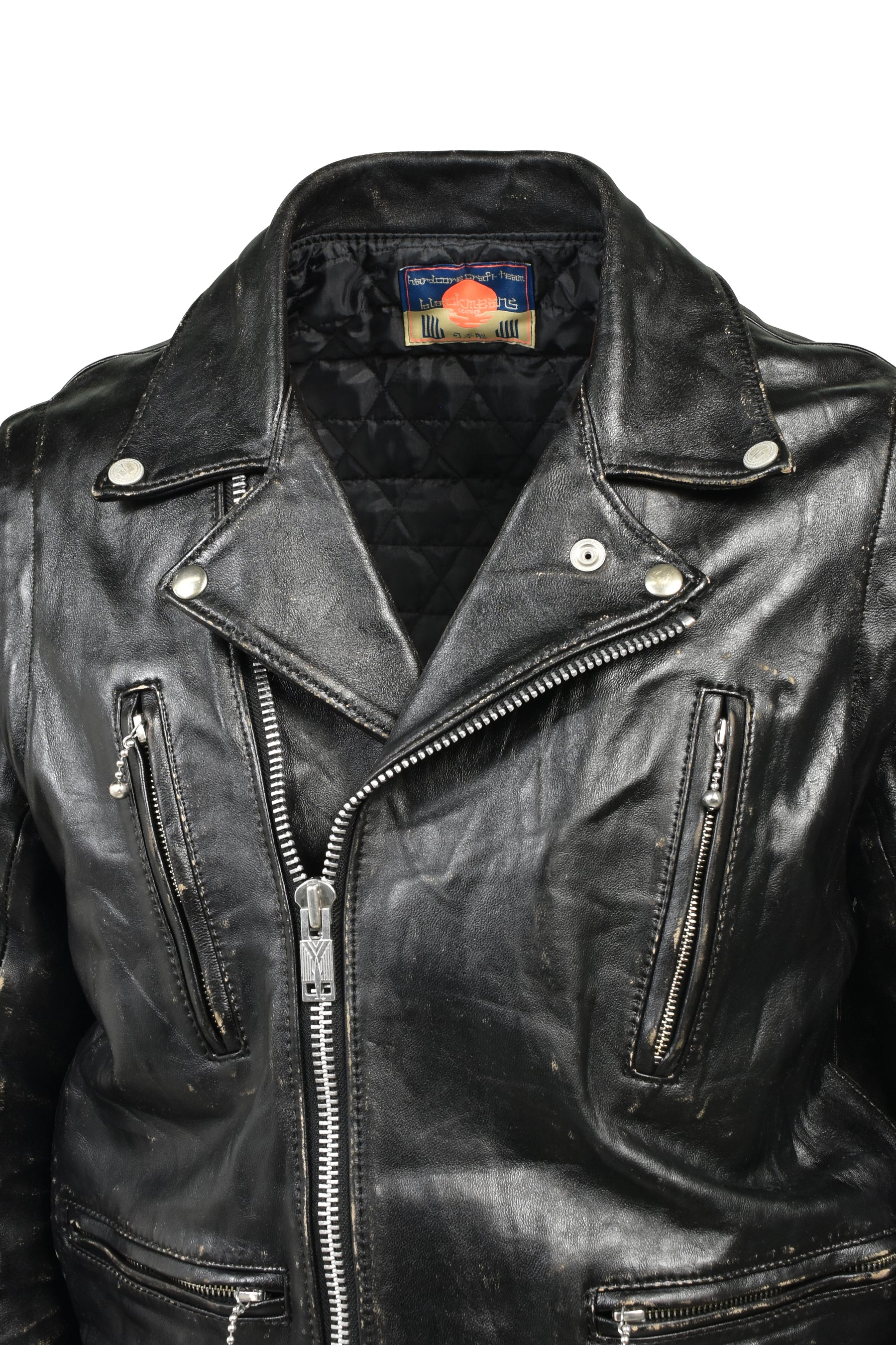 LEATHER JACKET / BLK