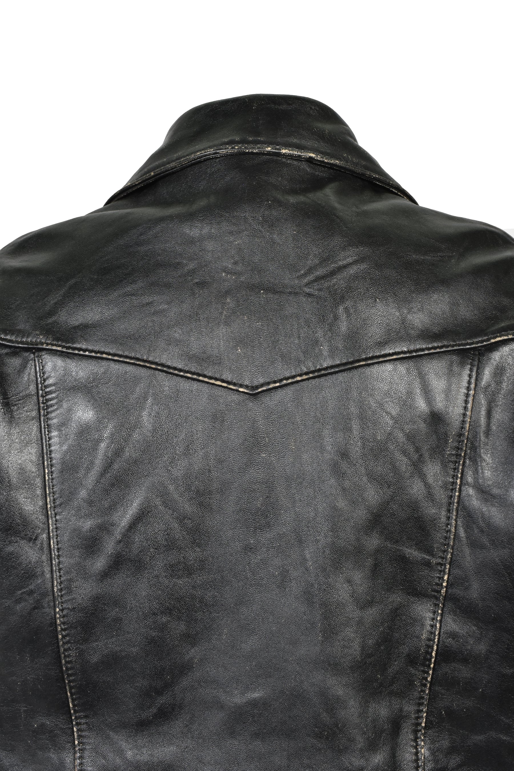 LEATHER JACKET / BLK
