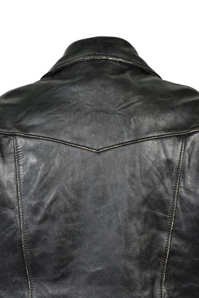 LEATHER JACKET / BLK
