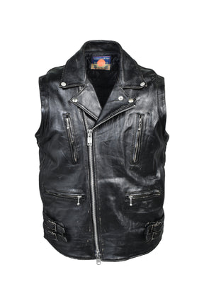 LEATHER JACKET / BLK