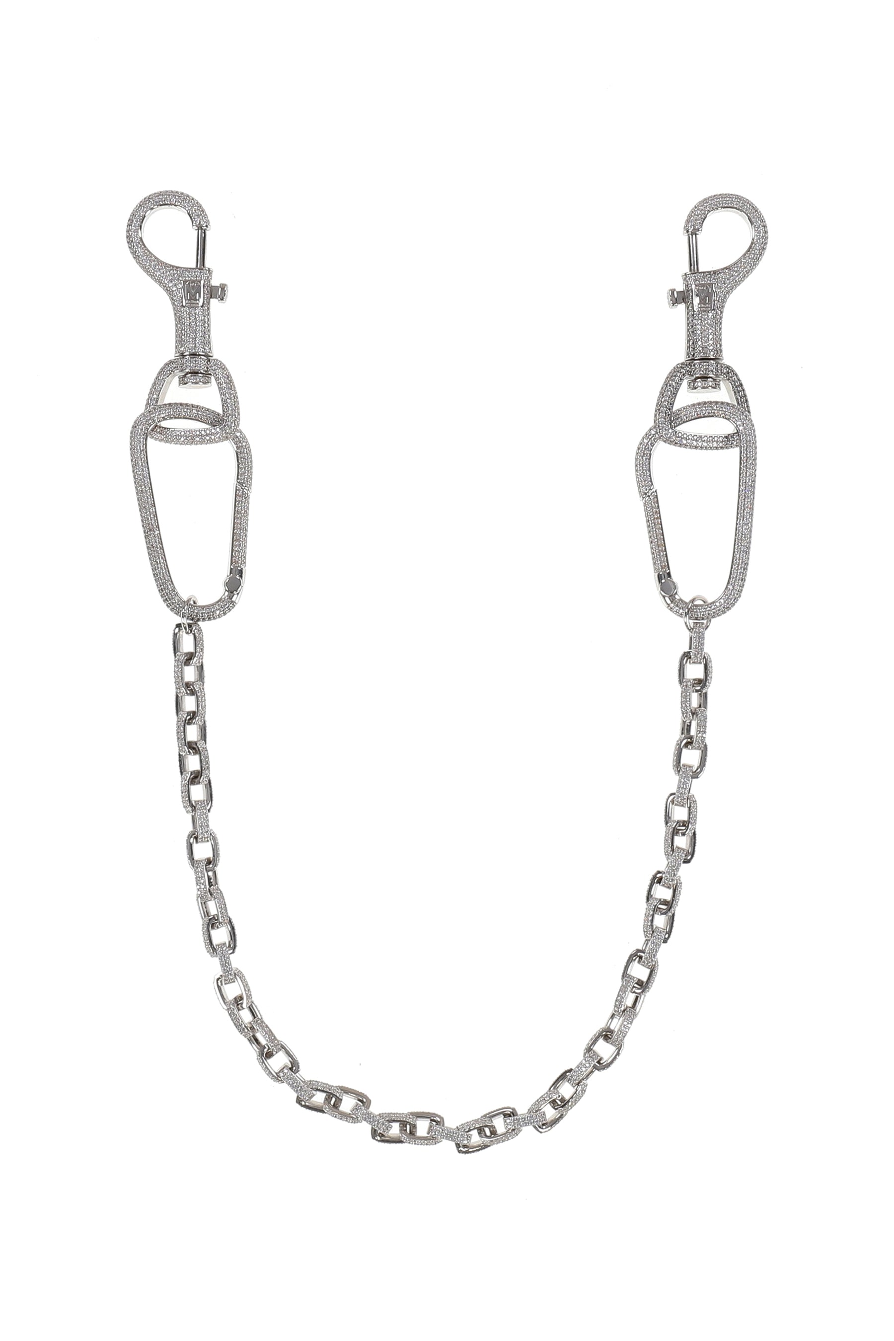 KEY CHAIN CLIP WITH CHAIN  / SILVER