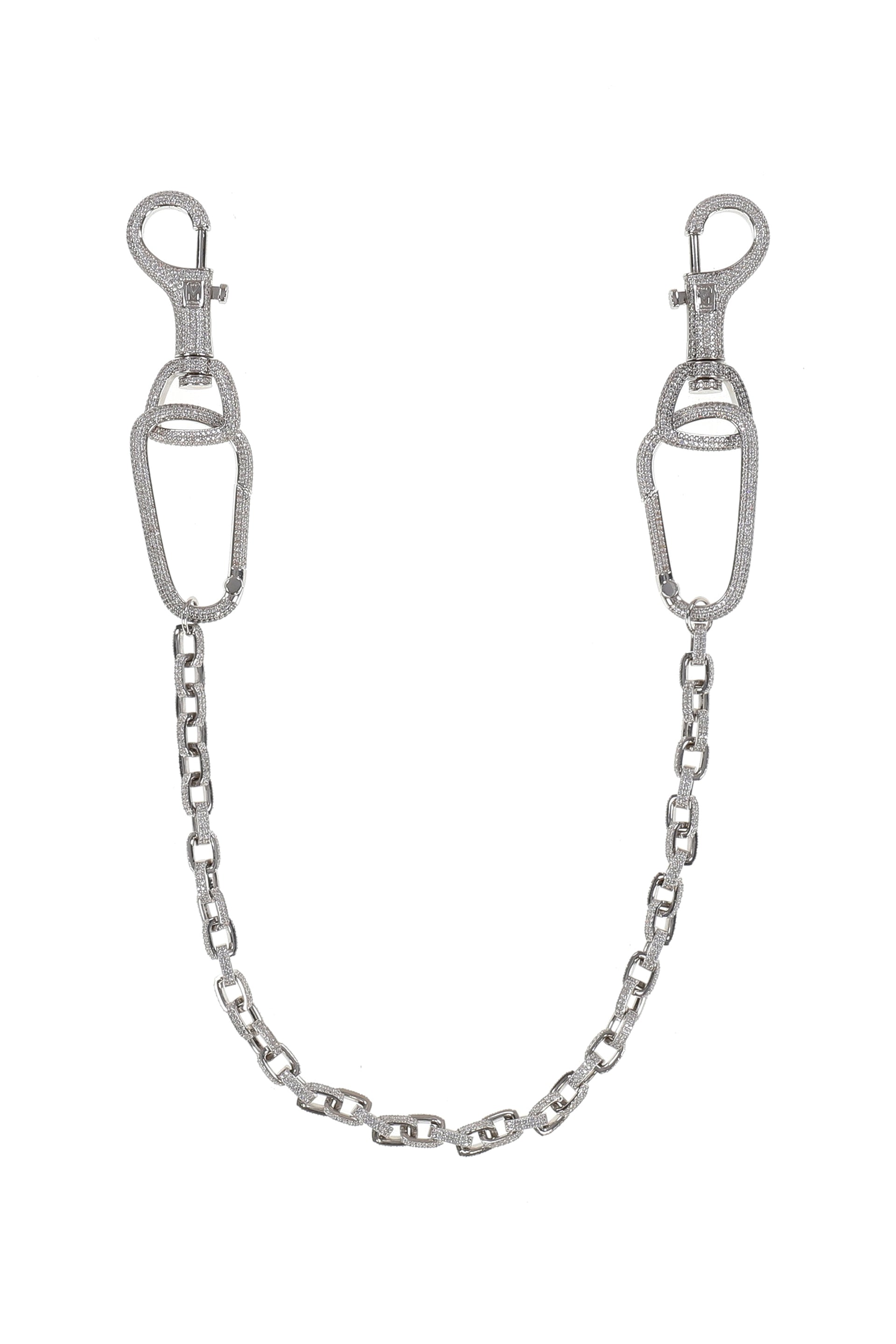 KEY CHAIN CLIP WITH CHAIN  / SILVER