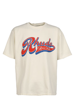 RHUDE PIT STOP TEE / WHT