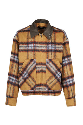 CAMEL CHECK PATTERN JACKET / CAMEL