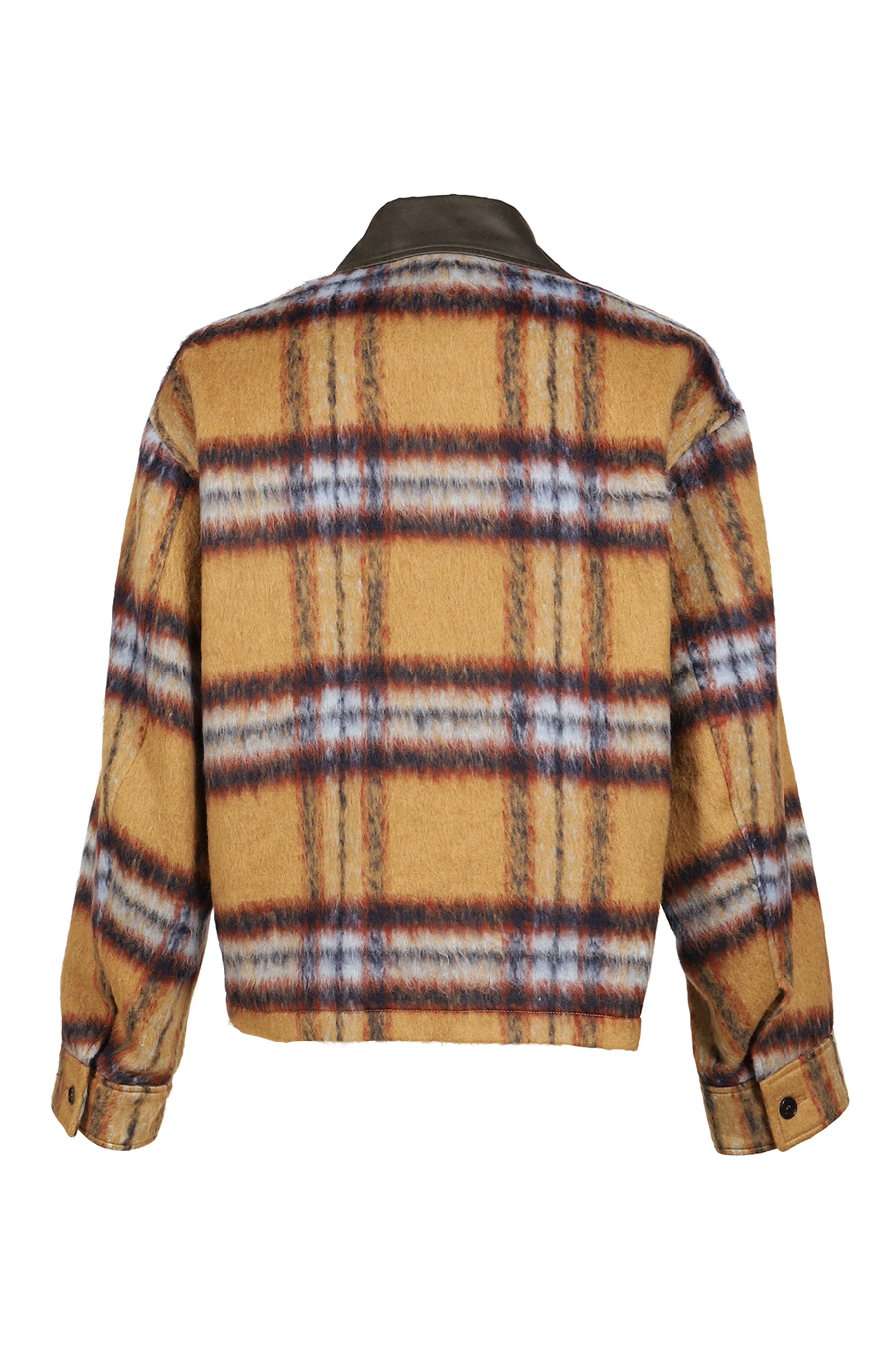 CAMEL CHECK PATTERN JACKET / CAMEL
