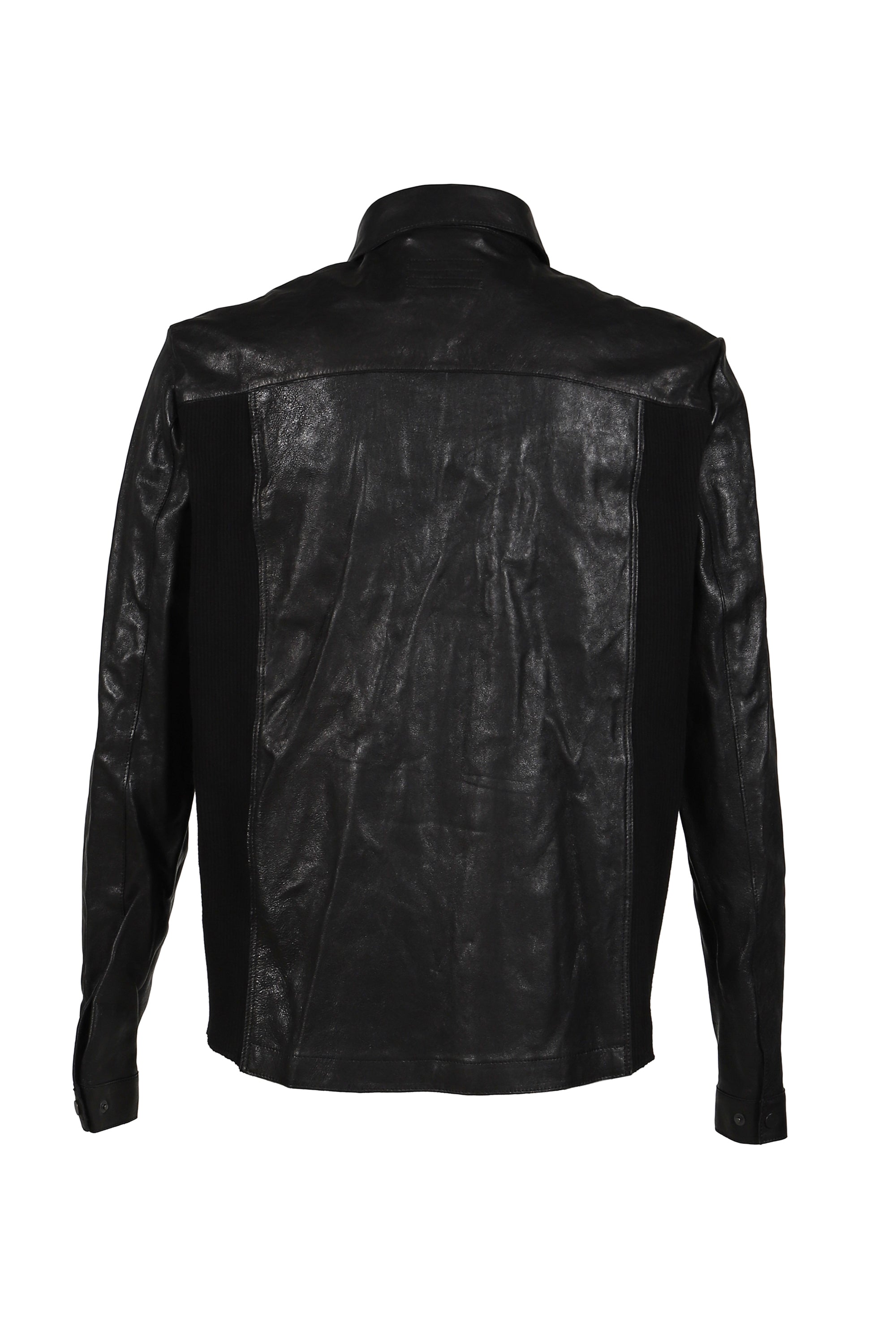 ヌーピー SAN263-1 サン263-1 SS26 SINGLE ZIPPED LEATHER JACKET / BLK