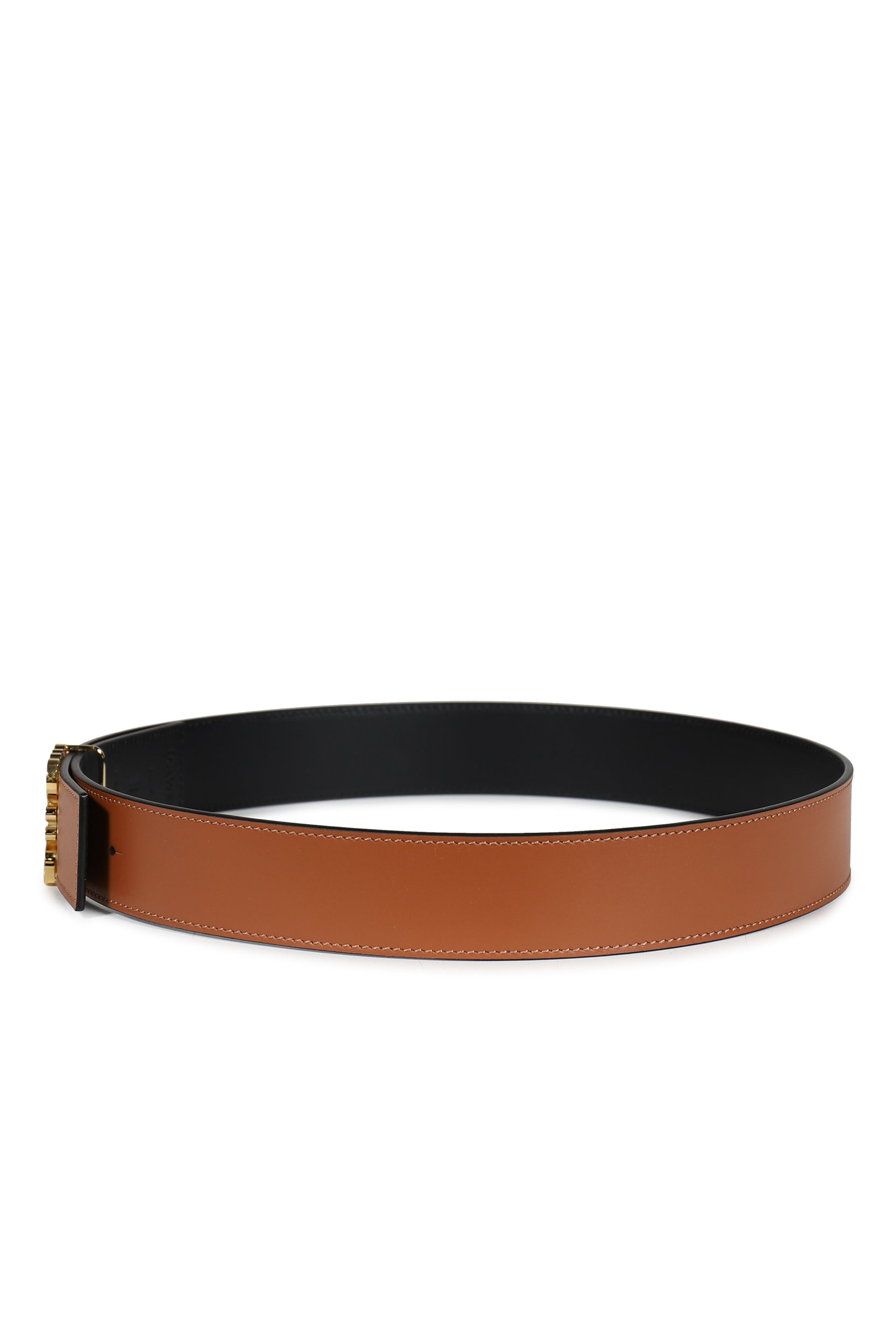 ANAGRAM REVERSIBLE 4CM BELT / TAN BLK GLD